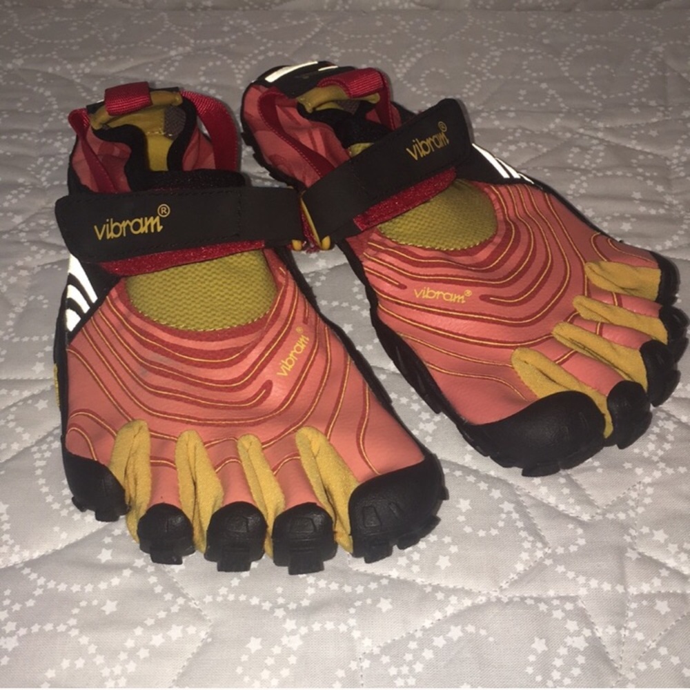 Vibram Women's FiveFingers Red and Yellow Shoes